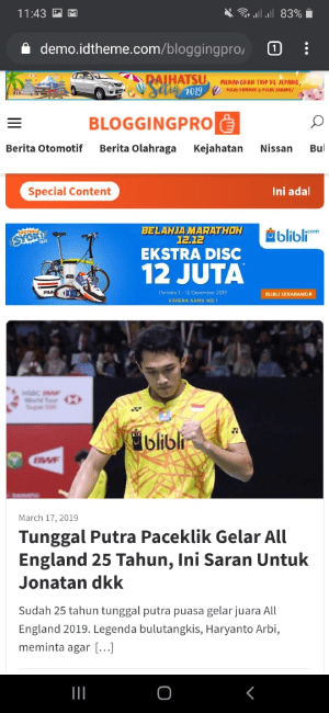 Bloggingpro wordpress theme