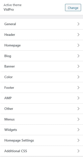 vidpro customizer tutorial